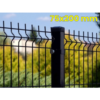 Panele ogrodzeniowe  250cm/123cm/4mm - 75x200mm - antracyt , brązowe , czarne , szare , zielone