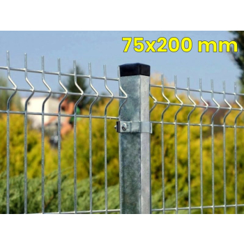 Panele ogrodzeniowe  250cm/103cm/4mm - 75x200mm - ocynkowane