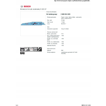 BRZESZCZOT DO PIŁY SZABLASTEJ S920CF 5SZT. UN