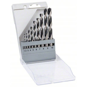 ZESTAW WIERTEŁ 10 SZT. POINTTEQ DO METALU 1-10MM U
