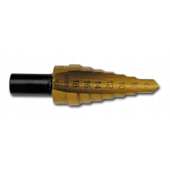 WIERTŁO WIELOSTOPNIOWE DO METALU 4-22MM 10 ŚREDNIC