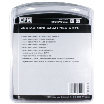 ZESTAW MINI SZCZYPIEC 6 SZTUK CRV SCORPIO EPM