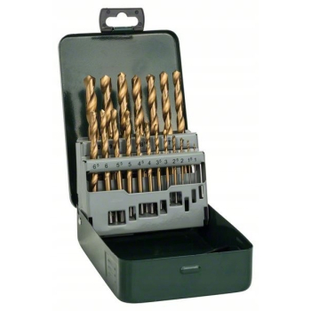 ZESTAW WIERTEŁ DO METALU HSS-TIN 19 SZT. 1-10MM BO