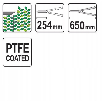NOŻYCE DO ŻYWOPŁOTU 625MM YATO