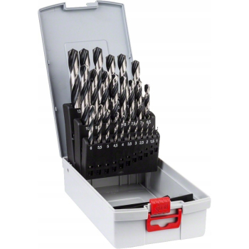 ZESTAW WIERTEŁ 25 SZT. POINTTEQ DO METALU 1-13MM U