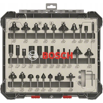 ZESTAW FREZÓW 30 SZT. UCHWYT 6MM BOSCH