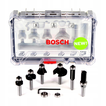 ZESTAW FREZÓW 6 SZT. TRIM&EDGING UCHWYT 6MM BO