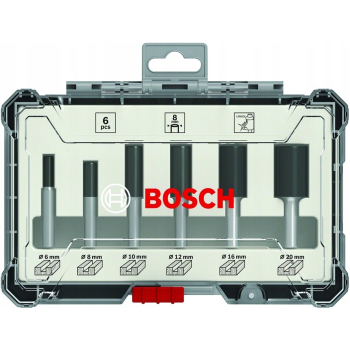 ZESTAW FREZÓW 6 SZT. UCHWYT 6MM BOSCH