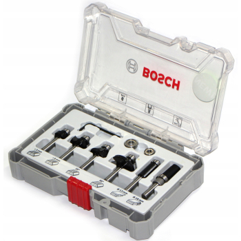ZESTAW FREZÓW 6 SZT. UCHWYT 6MM BOSCH