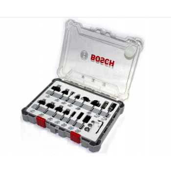 ZESTAW FREZÓW 15 SZT. MIX UCHWYT 6MM BOSCH
