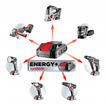 OPALARKA AKUMULATOROWA ENERGY+ 18V, LI- LON, 0*AH