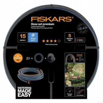 UCHWYT NAŚCIENNY Z WĘŻEM 13MM 1/2'' 15M Q4 FISKARS