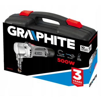 NOŻYCE DO BLACHY 500W, WALIZKA GRAPHITE