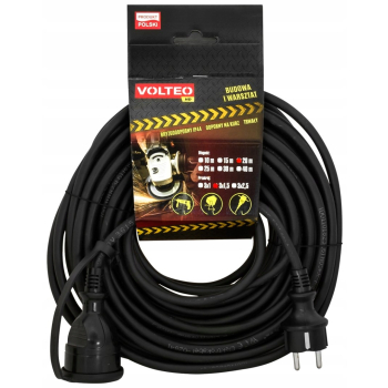 PRZEDŁUŻACZ HEAVY DUTY 30M PRZEWÓD H05RR-F 3*1,5MM