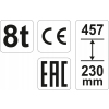PODNOŚNIK HYDRAULICZNY SŁUPKOWY 8T YATO