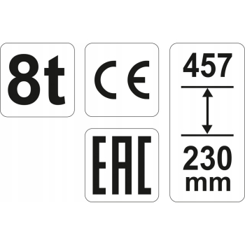 PODNOŚNIK HYDRAULICZNY SŁUPKOWY 8T YATO