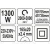 ZAGŁĘBIARKA 1300W 165MM YATO