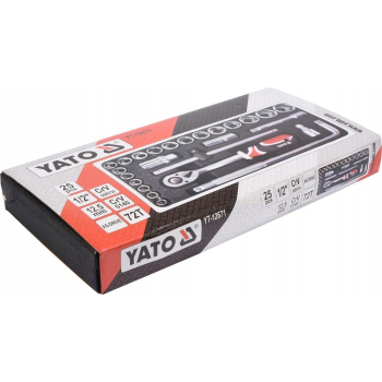 ZESTAW NARZĘDZIOWY 25 CZĘŚCI 1/2'' YATO