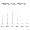 PANELE OGRODZENIOWE 6/5/6- 1,43 M - 5 KOLORÓW