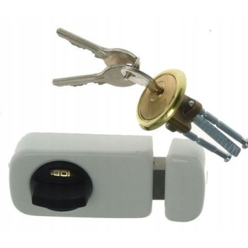 ZAMEK NAWIERZCHNIOWY 3 KLUCZE TB61 60MM BIAŁY LOB