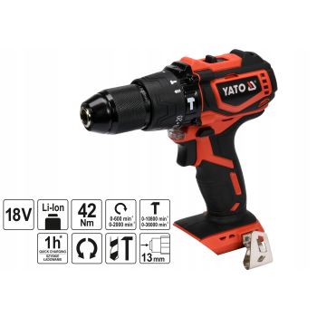 WKRĘTARKA BEZSZCZOTKOWA 18V Z UDAREM BEZ AKUMULATO