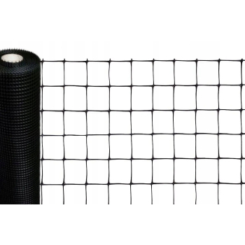 Siatka przeciw kretom 16x16mm czarna 1,00m - rolka