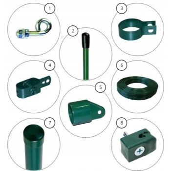 SIATKA POWLEKANA PCV - WYS. 1,80 M , DRUT 3,7 MM -