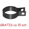 Obejmy montażowe na słupek fi 48 mm antracyt