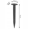 Kołki do agrowłókniny 150x33 mm - 50 szt.