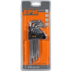 KOMPLET KLUCZY TORX TYP L T10-T50 9SZT. ŚREDNIE