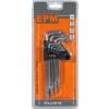 KOMPLET KLUCZY TORX TYP L T10-T50 9SZT. DŁUGIE