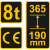 PODNOŚNIK HYDRAULICZNY SŁUPKOWY 8T