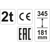 PODNOŚNIK HYDRAULICZNY SŁUPKOWY 2T