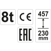 PODNOŚNIK HYDRAULICZNY SŁUPKOWY 8T