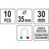 ZESTAW HACZYKÓW MAGNETYCZNYCH 10SZT.