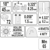 PROWADNICA ŁAŃCUCHA DO PILAREK 18'' 325U