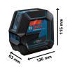 LASER KRZYŻOWY GCL 2-50 G ZIELONY
