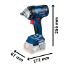 KLUCZ UDAROWY AKUMULATOROWY 1/2'' GDS 18V-400 2*5.0AH