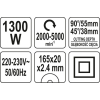 ZAGŁĘBIARKA 1300W 165MM