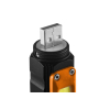 LATARKA AKUMULATORAWA USB 300 LM 2 W 1 CREE XPE + COB LED
