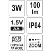 METALOWA LATARKA Z DIODĄ CREE 100*25MM