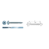 WKRĘT PODKŁADKOWY (1000) 5.0*50 PZ 2 BIAŁY OCYNK