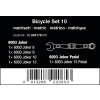 ZESTAW KLUCZY PŁASKO-OCZKOWYCH BICYCLE SET 10SZT.