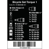 ZESTAW NARZĘDZI BICYCLE SET TORQUE 1, 2,5-25 NM, 16 CZĘŚĆ