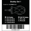 ZESTAW WKRĘTAKÓW STUBBY SET 1, 5SZT.