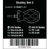 ZESTAW WKRĘTAKÓW STUBBY SET 2, 5 CZĘŚCI