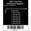ZESTAW KLUCZY TRZPIENIOWYCH 950/7 HEX-PLUS MULTICOLOUR