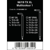 ZESTAW KLUCZY TRZPIENIOWYCH TORX 967/9 TX XL MULTIC TX8-TX40