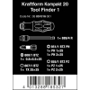 ZESTAW WKRĘTAKÓW KRAFTFORM KOMPAKT TOOL FINDER+ETUI, 7CZ