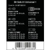 ZESTAW BITÓW BIT-SAFE + WKRĘTAK 1/4'', 61 CZĘŚCI